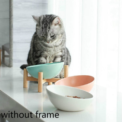 Cat Dog Food Bowl Pet Ceramic Bowl, 15cm/300ml Bowl, 18cm/600ml Bowl