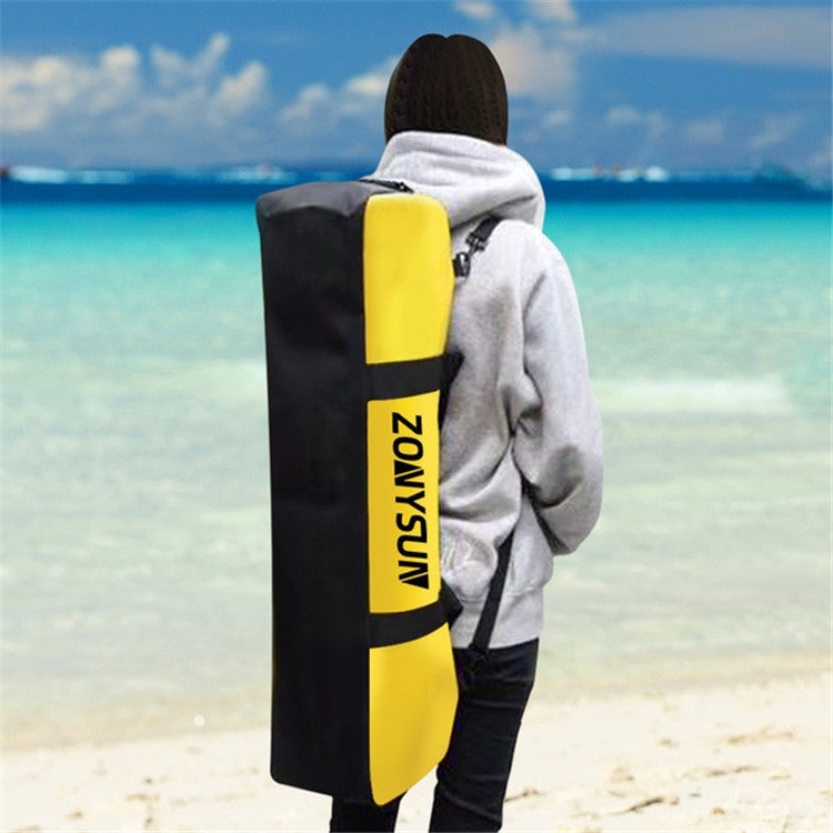 ZONYSUN Shoulder Outdoor Waterproof Bag Diving Long Fins Bag Dry Wet Separation Waterproof Bag, 100x20x24cm