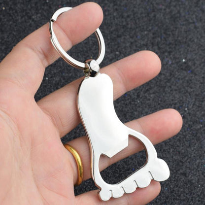 Personality Creative Male and Female Metal Keychain Bottle Opener, Bottle Opener Shape