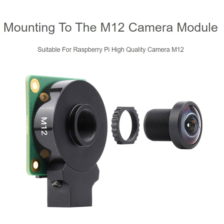 Waveshare WS1842714 For Raspberry Pi M12 High Resolution Lens, 14MP, 2.72mm Focal Length,23964, 23964