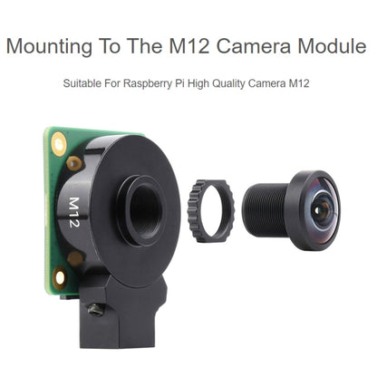 Waveshare WS1842714 For Raspberry Pi M12 High Resolution Lens, 14MP, 2.72mm Focal Length,23964, 23964