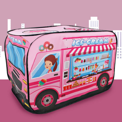 Children Toy Tent Cloth Fire Truck Police Car School Bus Game House, Fire Truck, Police Car, School Bus, Ice Cream Truck