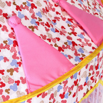 Children Indoor Toy House Yurt Game Tent, 100x100x135cm Pink