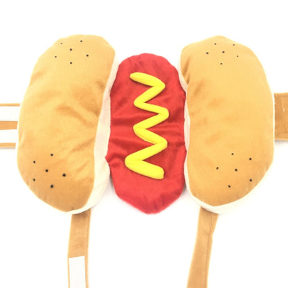 Hot Dog Style Pet Dog Cat Halloween Party Costume Clothes, S, M