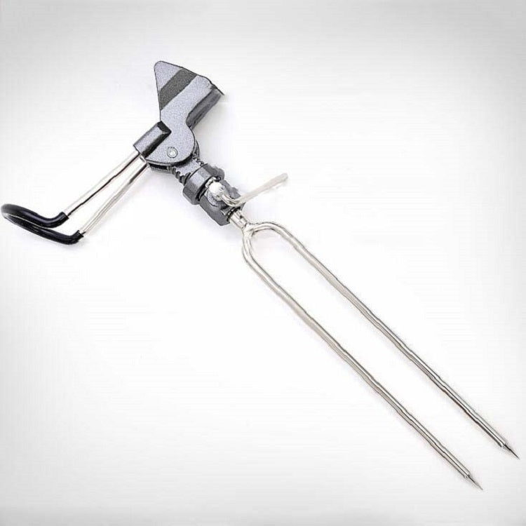 Stainless Steel Fishing Bracket Throwing Rod Sea Rod Hand Rod Fishing Rod Bracket, B Gray