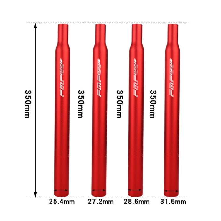 FMFXTR Aluminum Alloy Mountain Bike Extended Seat Post, 25.4x350mm (Black), 25.4x350mm (Red), 25.4x350mm (Blue), 25.4x350mm (Silver), 27.2x350mm (Black), 27.2x350mm (Red), 27.2x350mm (Blue), 27.2x350mm (Silver), 28.6x350mm (Silver), 28.6x350mm (Black) ...