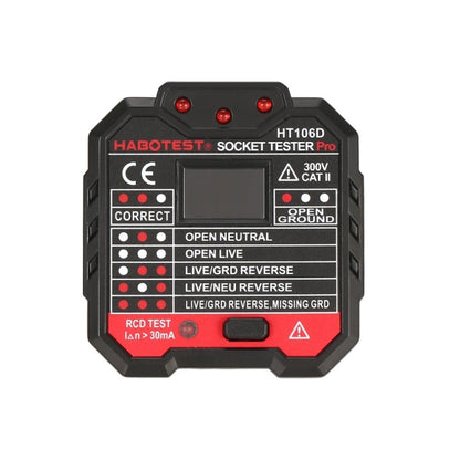 HT106 Socket Testers Voltage Test Detector Ground Line Neutral Line Live Line Leakage Electroscope, UK Plug, EU Plug, US Plug