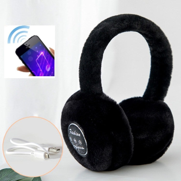 Bluetooth Earmuffs Winter Plush Windproof Men And Women Ear Cover