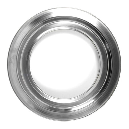 Portable Round Multifunctional Stainless Steel Outdoor Barbecue Tray, 30 × 30 × 2.8 cm