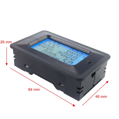 100A Household Multifunctional Watt-hour Meter AC Digital Voltage and Current Meter Power Monitor, 100A