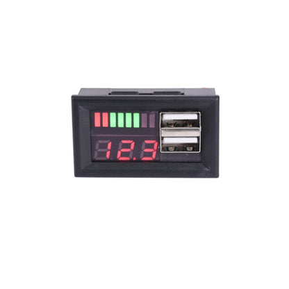DL-USB-02 Car 12V Battery Voltage Power Display Meter Head Integrated Dual USB Output 5V2A Voltage Conversion, DL-USB-02 12V