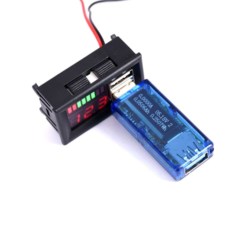 DL-USB-02 Car 12V Battery Voltage Power Display Meter Head Integrated Dual USB Output 5V2A Voltage Conversion, DL-USB-02 12V