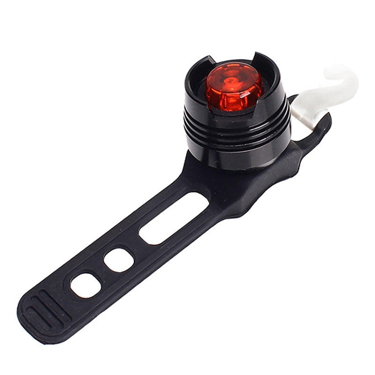 Aluminum Bicycle Cycling Front Rear Tail Helmet Red White LED Flash Lights Safety Warning Lamp Cycling Caution Light Waterproof, White Light White Case, Red Light Black Case, White Light Black Case, Red Light Blue Case, White Light Blue Case