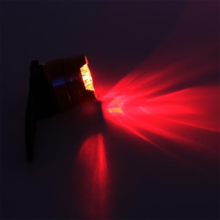Aluminum Bicycle Cycling Front Rear Tail Helmet Red White LED Flash Lights Safety Warning Lamp Cycling Caution Light Waterproof, White Light White Case, Red Light Black Case, White Light Black Case, Red Light Blue Case, White Light Blue Case