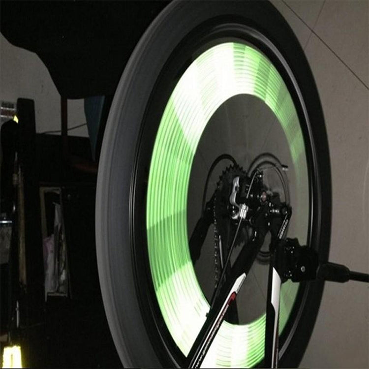 2 BAGS Bicycle Mountain Bike Riding Wheel Rim Spoke Mount Clip Tube Warning Light Strip Outdoor Reflector, Yellow, Blue, Green, Orange, Red, Silver