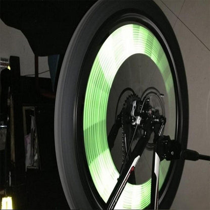 2 BAGS Bicycle Mountain Bike Riding Wheel Rim Spoke Mount Clip Tube Warning Light Strip Outdoor Reflector, Yellow, Blue, Green, Orange, Red, Silver