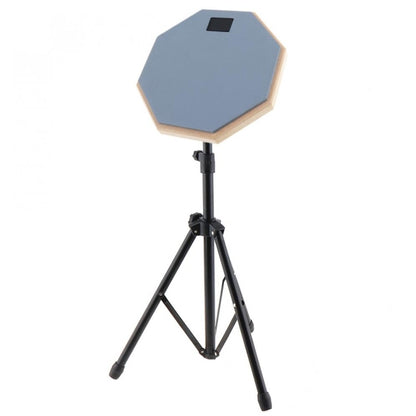 8 Inch Rubber Wooden Dumb Drum Practice Training Drum Pad with Stand, Wooden Dumb Drum