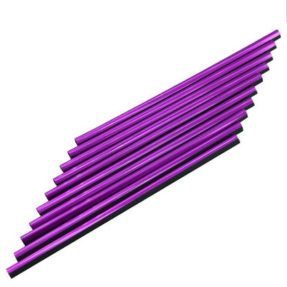10 PCS Car Interior Mouldings Decorative Air Conditioning Outlet U-shaped Bright Strip Clip, Red, Purple, Silver, Gold, Blue