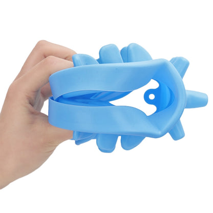 Pet Dog Supplies Bone Puzzle Silicone Slow Food Anti-choke Bowl Tableware, L