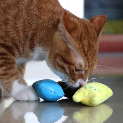 2 PCS Teeth Grinding Catnip Toys Funny Interactive Plush Cat Toy Pet Kitten Chewing Toy  Claws Thumb Bite Cat mint for Cats