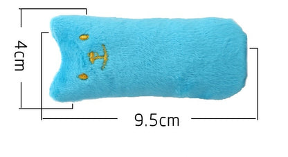 2 PCS Teeth Grinding Catnip Toys Funny Interactive Plush Cat Toy Pet Kitten Chewing Toy  Claws Thumb Bite Cat mint for Cats