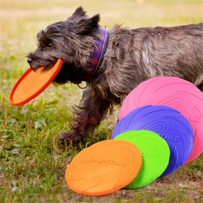 Pet toys Large Dog Flying Discs Trainning Puppy Toy Rubber Fetch Flying Disc Frisby, 18x18x3cm