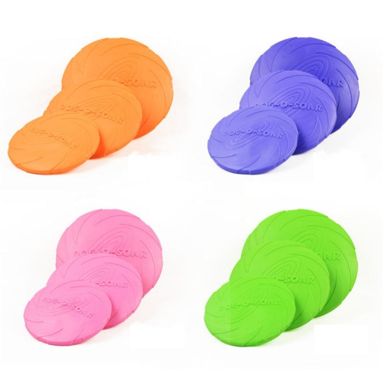 Pet toys Large Dog Flying Discs Trainning Puppy Toy Rubber Fetch Flying Disc Frisby, 18x18x3cm