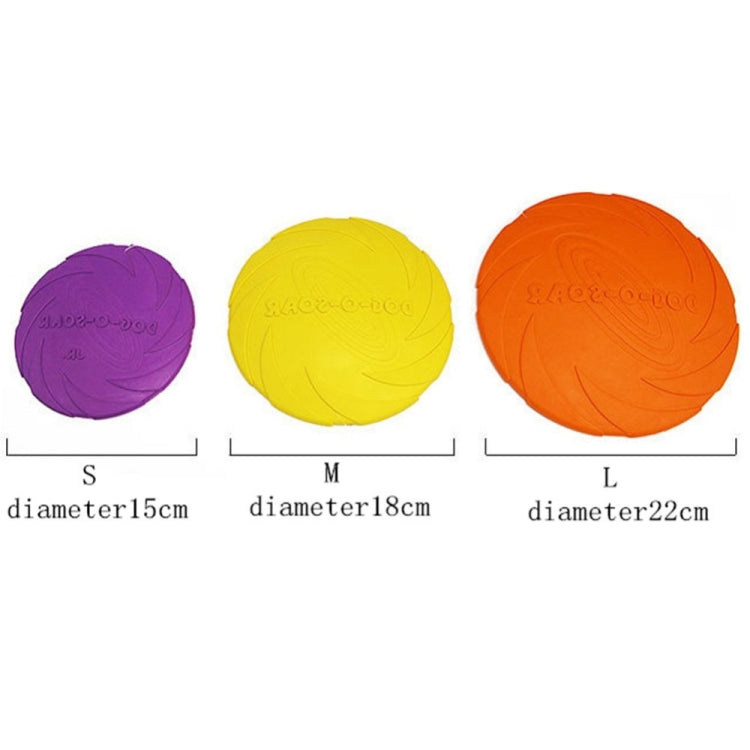 Pet toys Large Dog Flying Discs Trainning Puppy Toy Rubber Fetch Flying Disc Frisby, 18x18x3cm