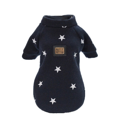 Pet Fall and Winter Five-pointed Star Pattern Sweater Pet Warm Clothes, L, XXL, XL