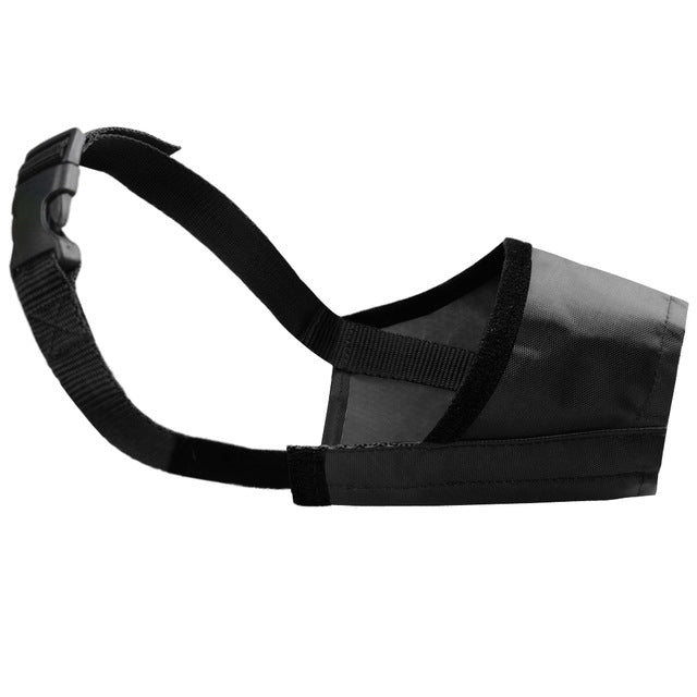Pet Supplier Dog Muzzle Breathable Nylon Comfortable Soft Mesh Adjustable Pet Mouth Mask Prevent Bite, 14cm