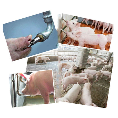 Duckbill Drinking Fountain Stainless Steel with Copper Cap Oblique Pig Mouth Livestock Machinery Pig Raising Equipment, Duckbill Drinking Fountain