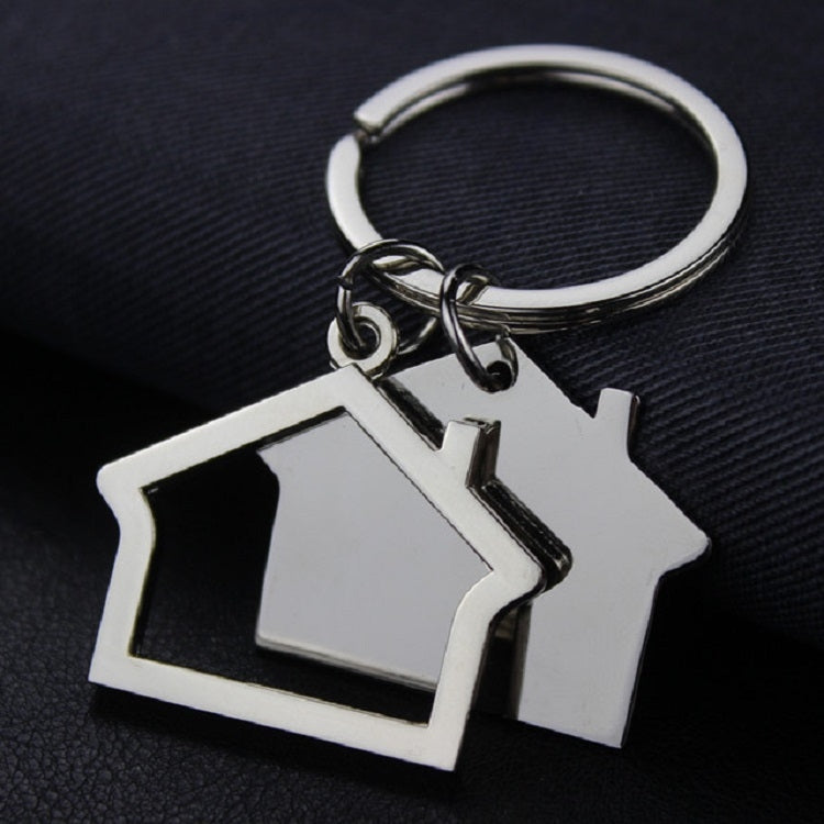 2 PCS Creative House Keychain Cottage Small Gift Pendant, House A
