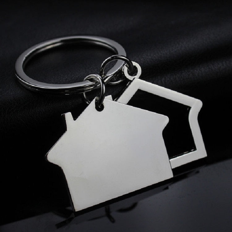 2 PCS Creative House Keychain Cottage Small Gift Pendant, House A