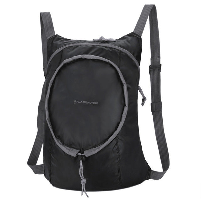 Nylon Waterproof Collapsible Backpack Women Men Travel Portable Comfort Lightweight Storage Folding Bag