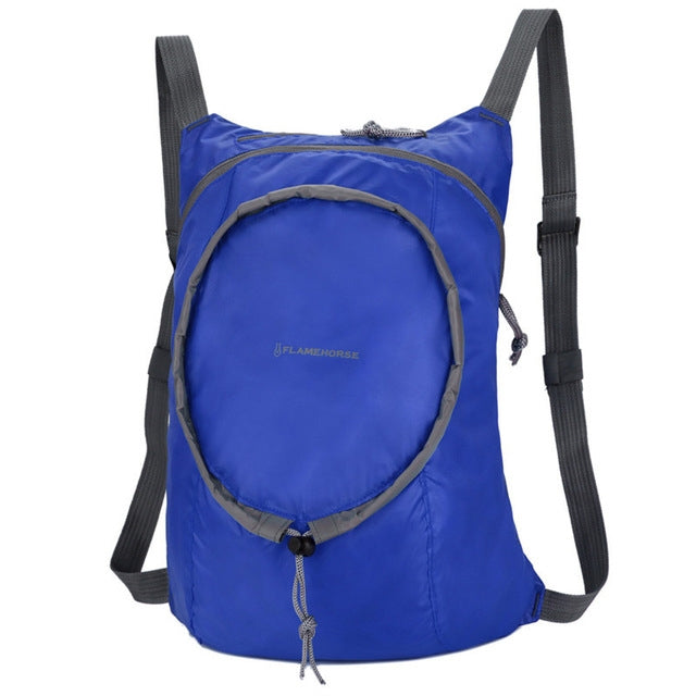 Nylon Waterproof Collapsible Backpack Women Men Travel Portable Comfort Lightweight Storage Folding Bag