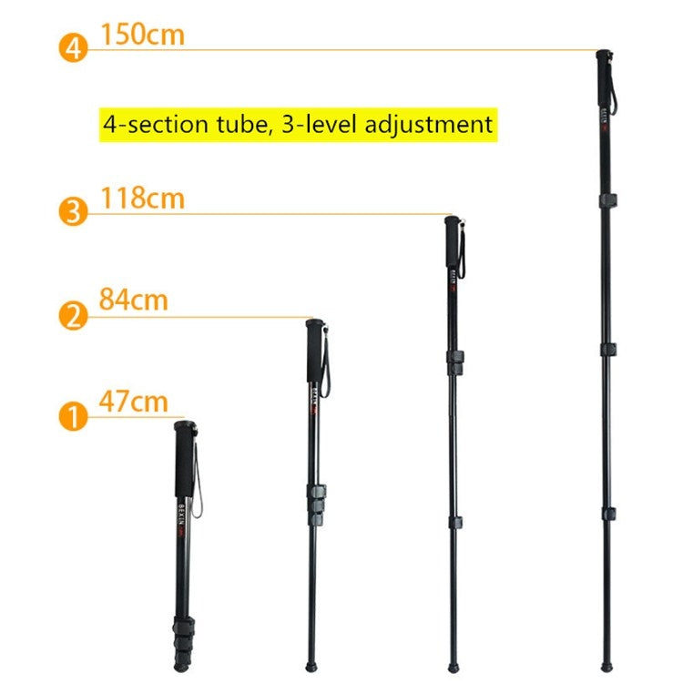 BEXIN Portable Mobile Phone SLR Camera Photography Monopod Holder Selfie Mount Alpenstock Pole, P-264, P-264A, P-264B