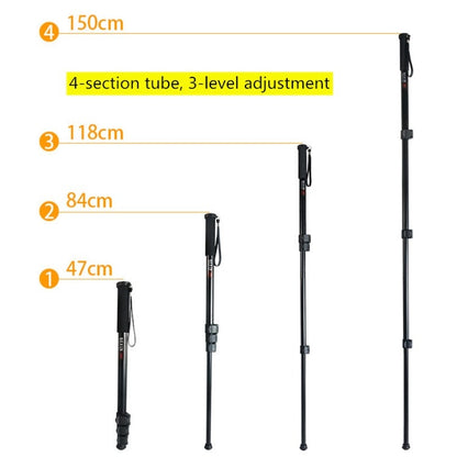 BEXIN Portable Mobile Phone SLR Camera Photography Monopod Holder Selfie Mount Alpenstock Pole, P-264, P-264A, P-264B