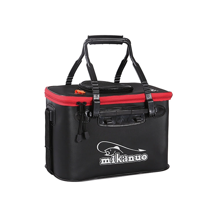 Thickened Multifunctional Folding Live Fish Box Fishing Bucket, 35 cm (with Handle without Side Pockets)