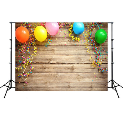 2.1m x 1.5m Wooden Board Balloon Children Birthday Party Cartoon Photography Background clothC