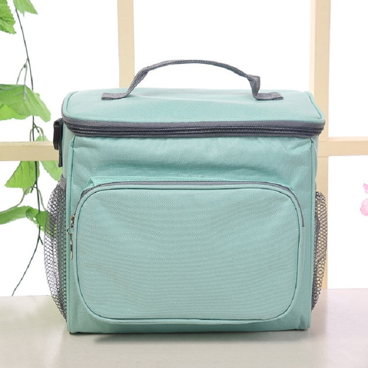 Portable Ice Pack Oxford Cloth Portable Slung Lunch Box Insulated Lunch Bag, Blue