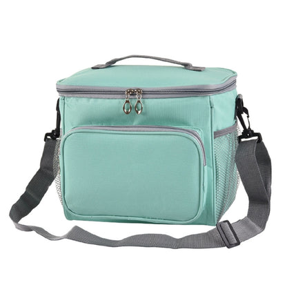 Portable Ice Pack Oxford Cloth Portable Slung Lunch Box Insulated Lunch Bag, Blue