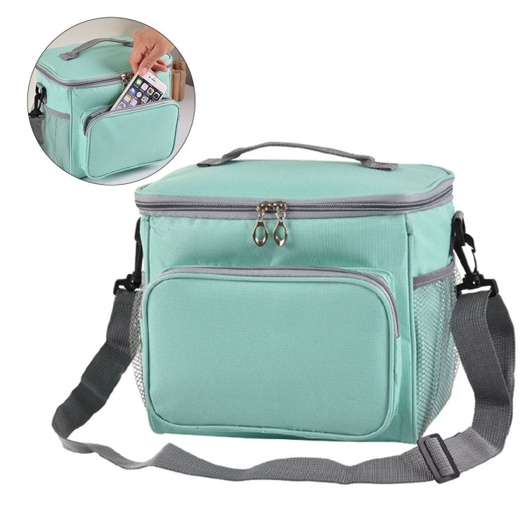 Portable Ice Pack Oxford Cloth Portable Slung Lunch Box Insulated Lunch Bag, Blue