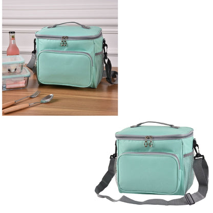 Portable Ice Pack Oxford Cloth Portable Slung Lunch Box Insulated Lunch Bag, Blue