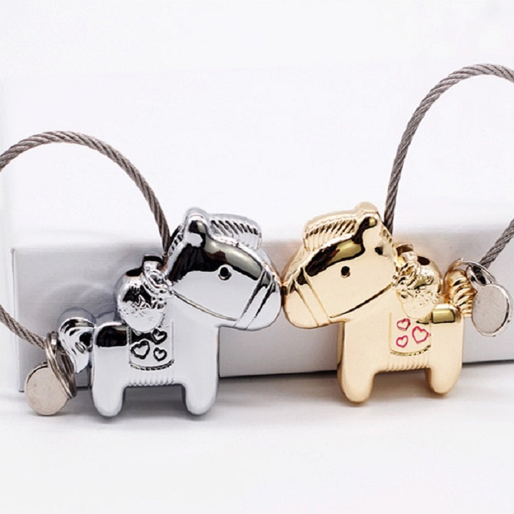 Couple Keychain with Magnet Creative Metal Small Gift Car Bag Pendant