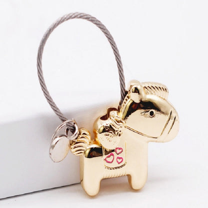 Couple Keychain with Magnet Creative Metal Small Gift Car Bag Pendant