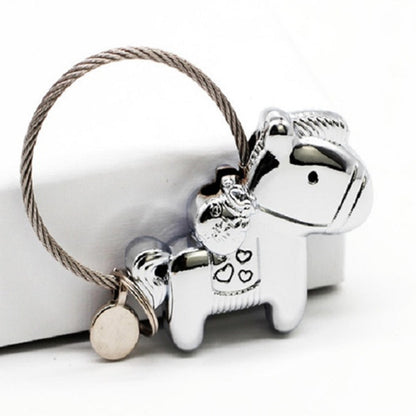 Couple Keychain with Magnet Creative Metal Small Gift Car Bag Pendant