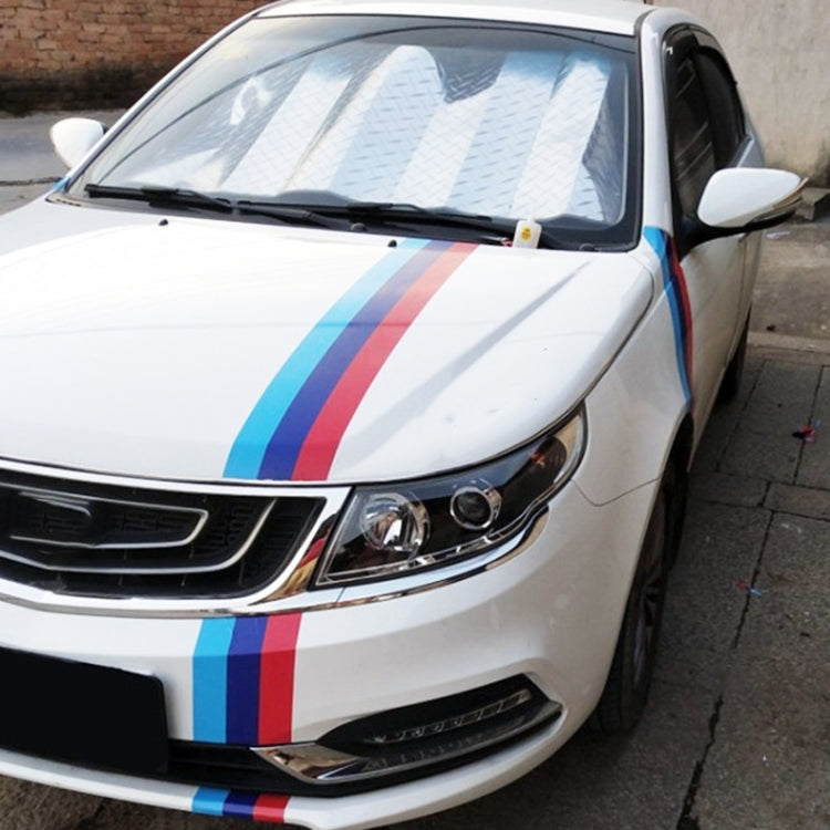 Flag Striped Car Hood Vinyl Sticker Body Decal