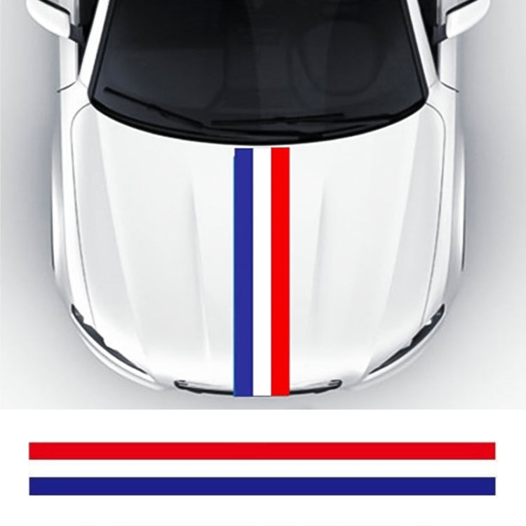 Flag Striped Car Hood Vinyl Sticker Body Decal