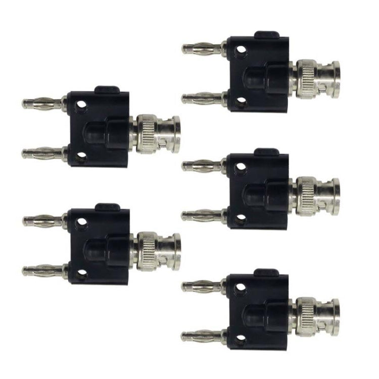 5pcs BNC Female Jack to Dual Banana Female Jack RF Adapter Coaxial Connector, BNC Male to Dual Banana Female