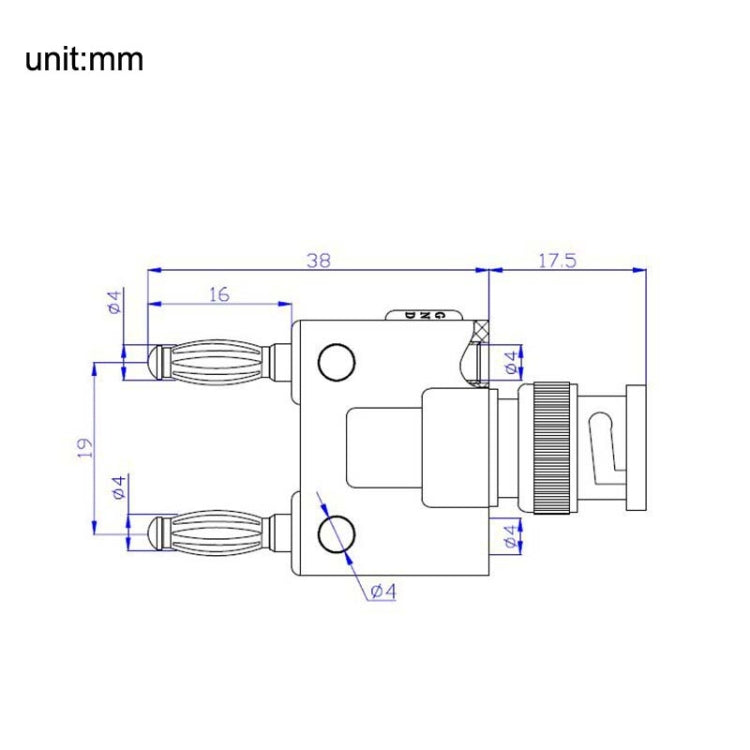 5pcs BNC Female Jack to Dual Banana Female Jack RF Adapter Coaxial Connector, BNC Male to Dual Banana Female